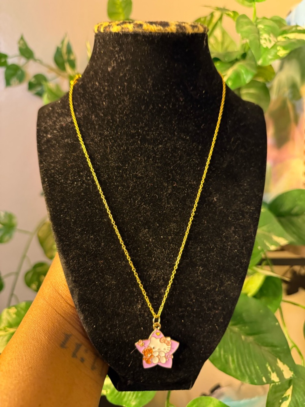 Hello kitty sterling silver necklace
